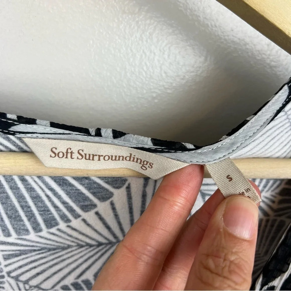 Soft Surroundings Miami Beach Maxi Dress Size Small Tropical Vacation Crinkle - Picture 6 of 10